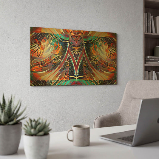'Musical Glass II' By David Manlove Gold Metal Wall Art