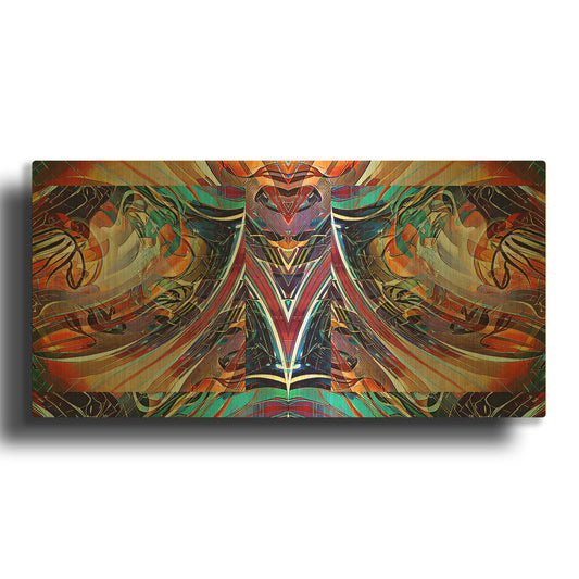 'Musical Glass II' By David Manlove Gold Metal Wall Art