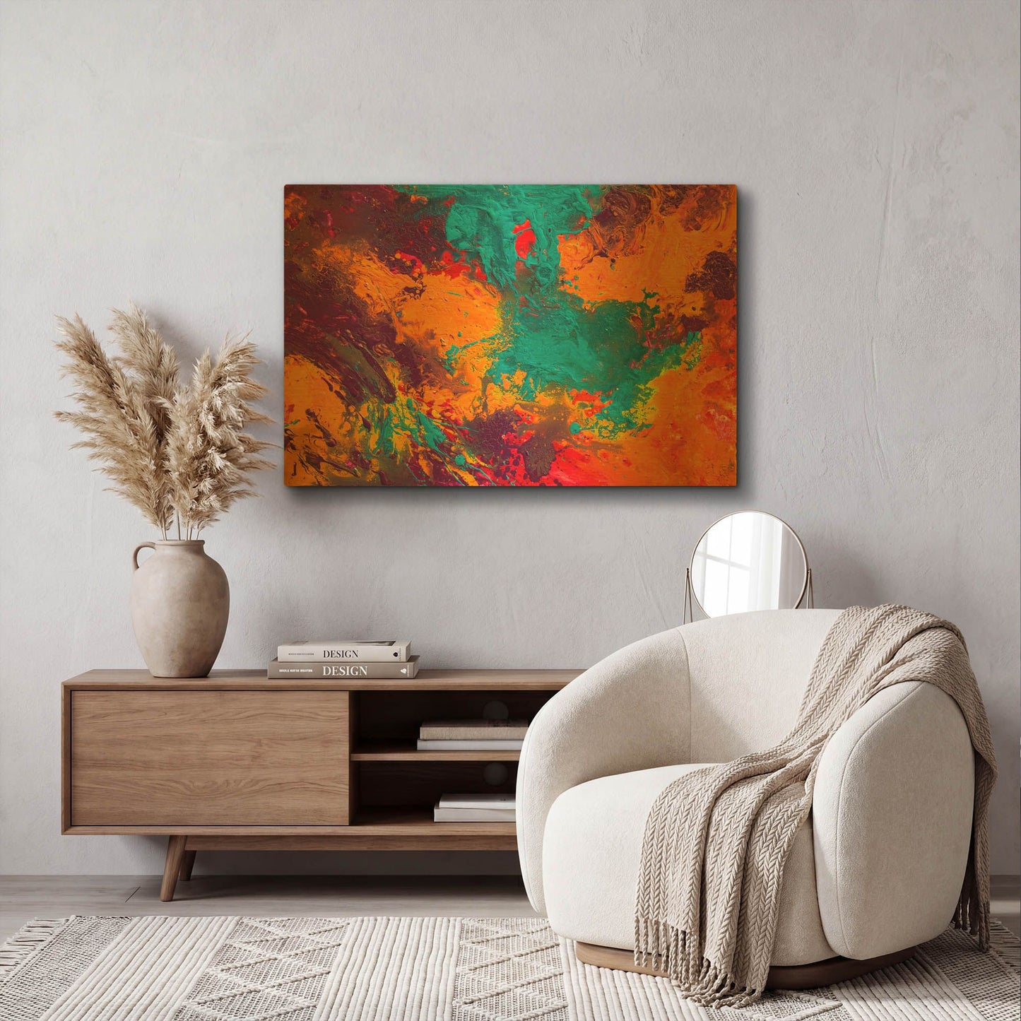 'Creation of America' By Jace D McTier Gold Metal Wall Art