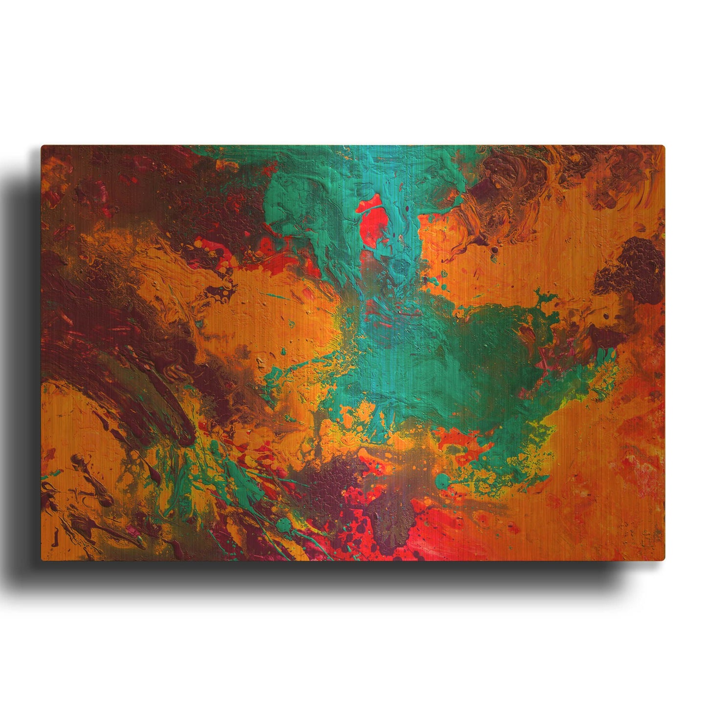 'Creation of America' By Jace D McTier Gold Metal Wall Art