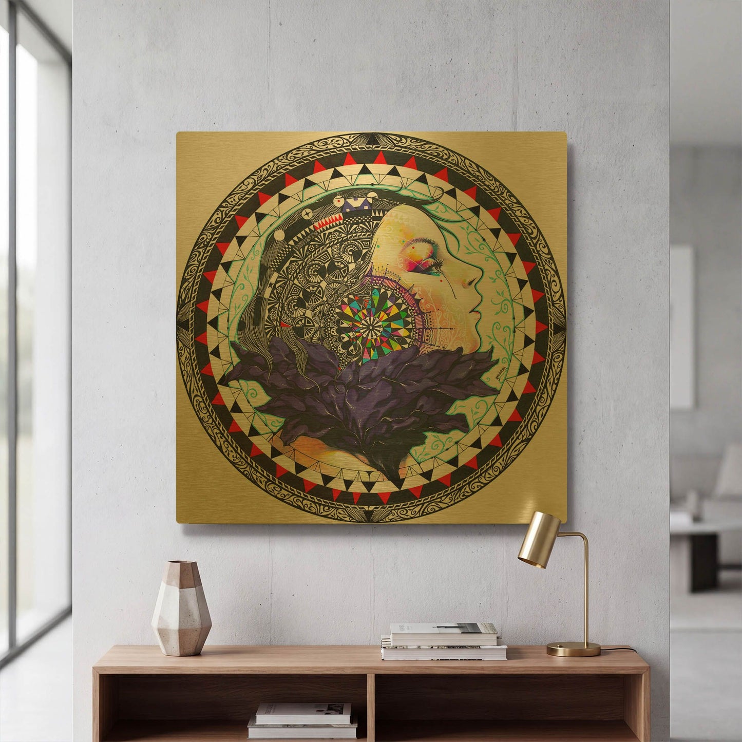 'Taxidermy' By MinJae Gold Metal Wall Art