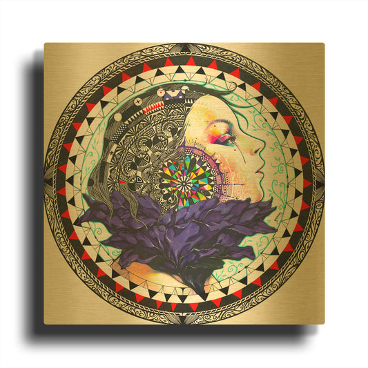 'Taxidermy' By MinJae Gold Metal Wall Art