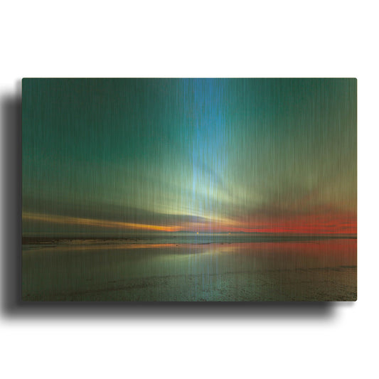 'Blue Hour' By Chris Moyer Gold Metal Wall Art