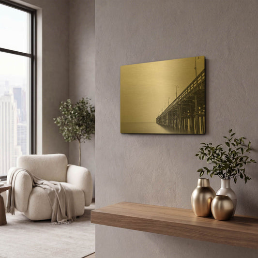 'Lead Me Out' By Chris Moyer Gold Metal Wall Art