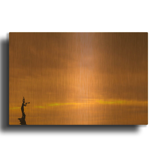 'Mermaid of the Sky' By Chris Moyer Gold Metal Wall Art