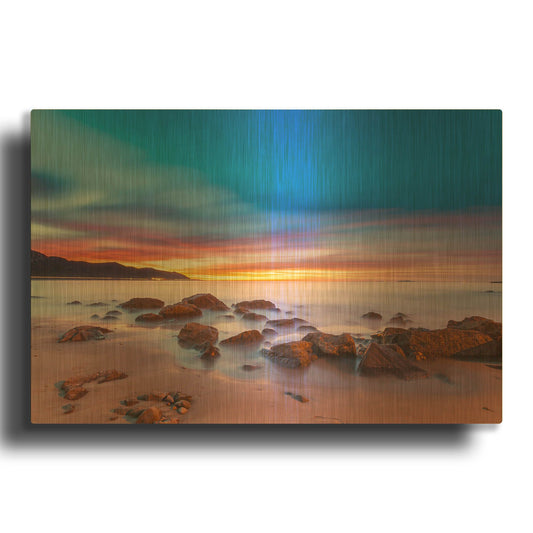'Mussel Shoals Morning' By Chris Moyer Gold Metal Wall Art