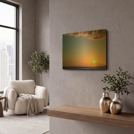'My Heaven' By Chris Moyer Gold Metal Wall Art