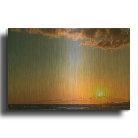 'My Heaven' By Chris Moyer Gold Metal Wall Art
