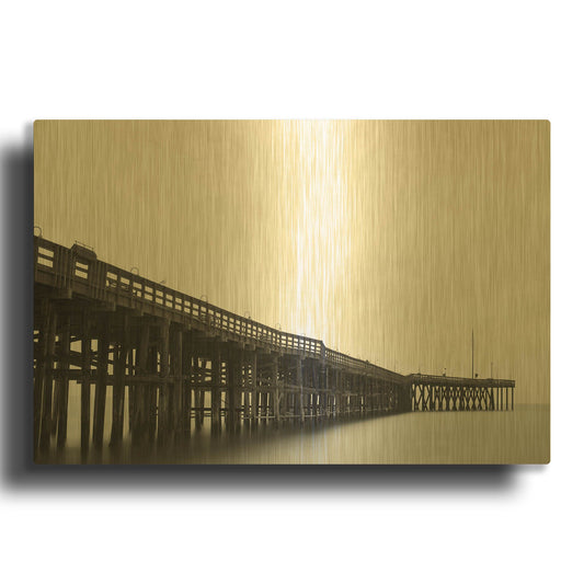 'Pierity' By Chris Moyer Gold Metal Wall Art