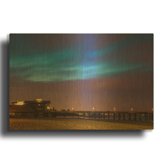 'Seafood Skies' By Chris Moyer Gold Metal Wall Art