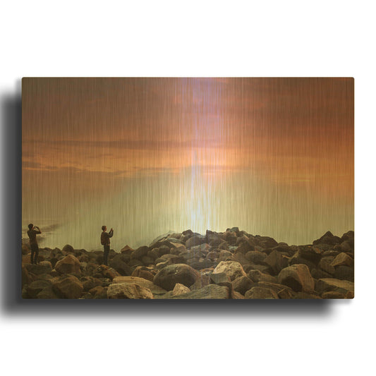 'Stand Back' By Chris Moyer Gold Metal Wall Art