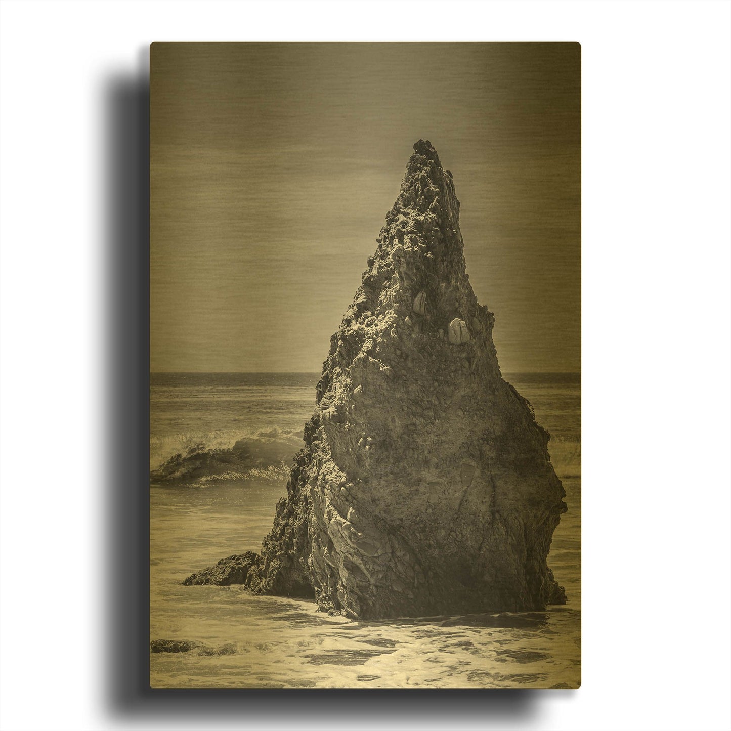 'Standing Up' By Chris Moyer Gold Metal Wall Art