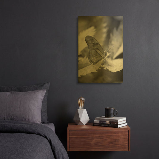 'Still' By Chris Moyer Gold Metal Wall Art