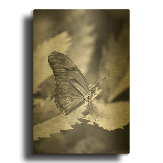 'Still' By Chris Moyer Gold Metal Wall Art
