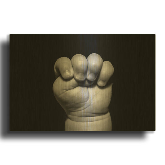 'The Power of Innocence' By Chris Moyer Gold Metal Wall Art