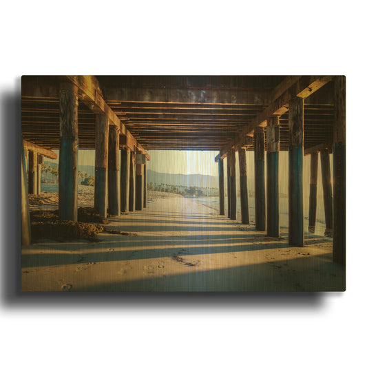 'Under Stears' By Chris Moyer Gold Metal Wall Art