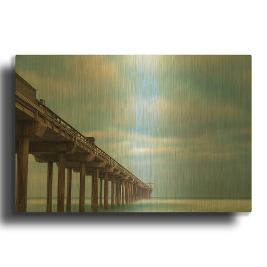 'Go Beyond' By Chris Moyer Gold Metal Wall Art