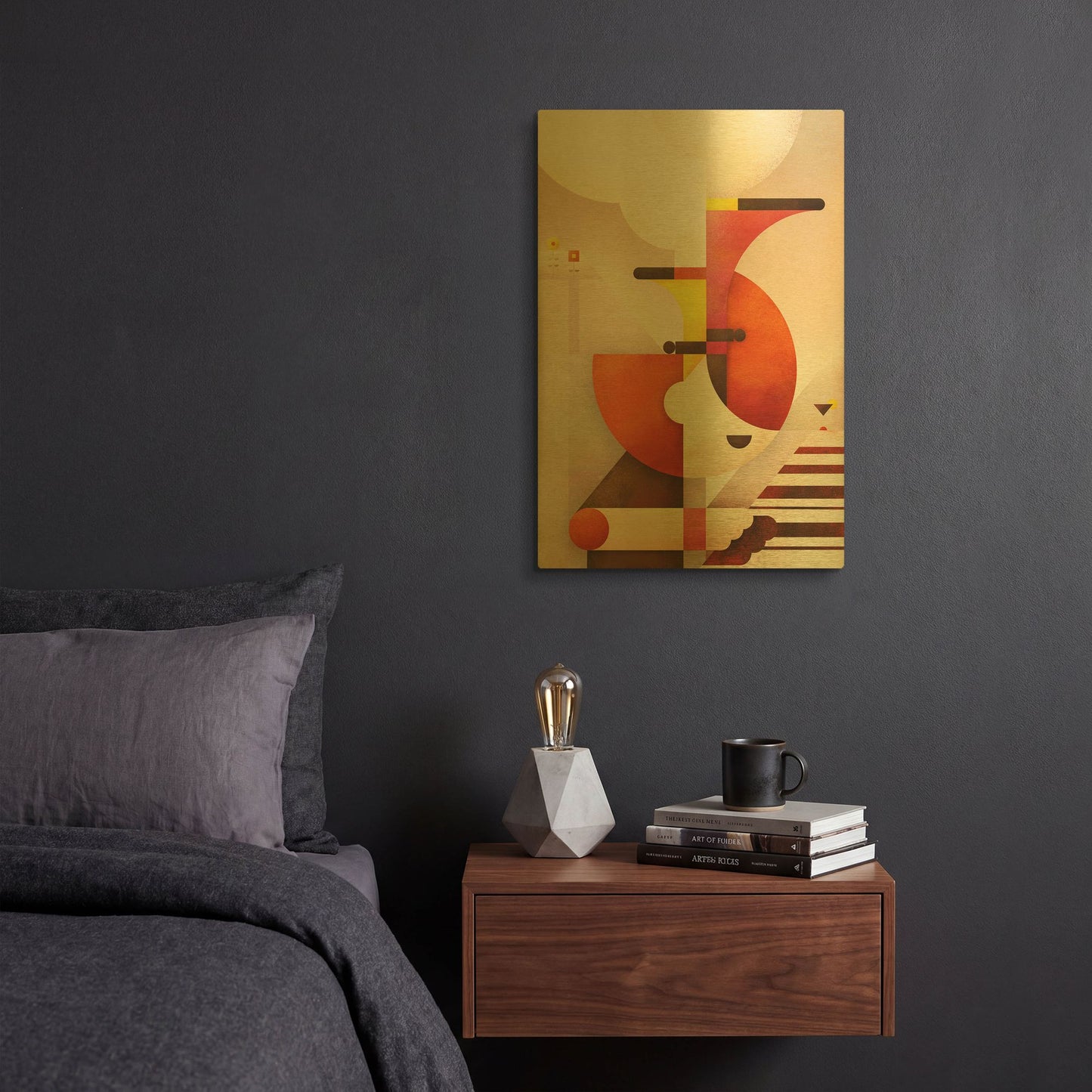 'Jazzman' By Antony Squizzato Gold Metal Wall Art