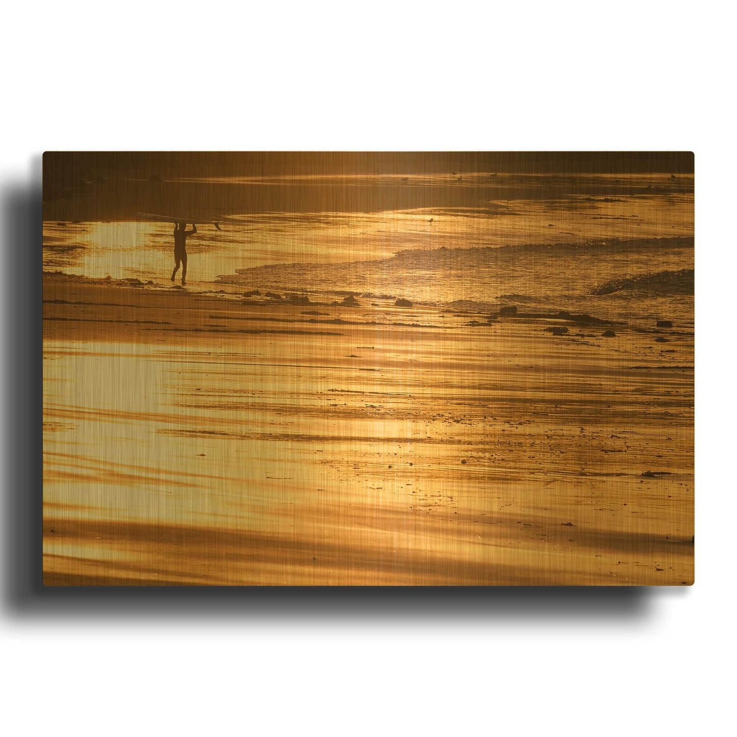 'Headstrong' By Chris Moyer Gold Metal Wall Art