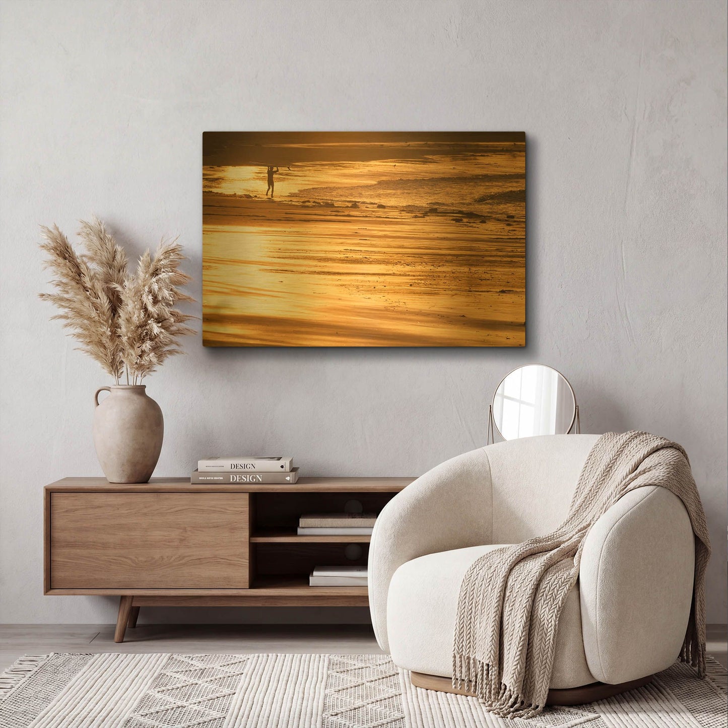 'Headstrong' By Chris Moyer Gold Metal Wall Art