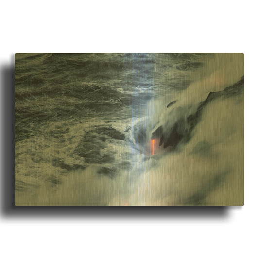 'Breath of Earth' By Chris Moyer Gold Metal Wall Art