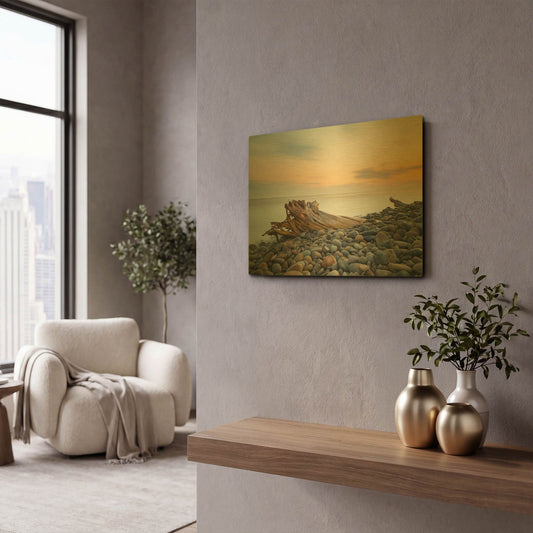 'Covered' By Chris Moyer Gold Metal Wall Art