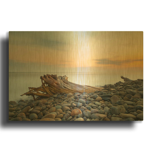 'Covered' By Chris Moyer Gold Metal Wall Art