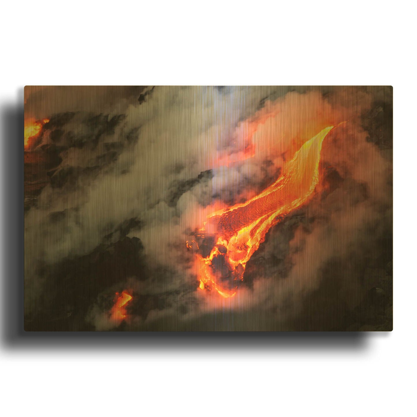 'Dragon s Tongue' By Chris Moyer Gold Metal Wall Art