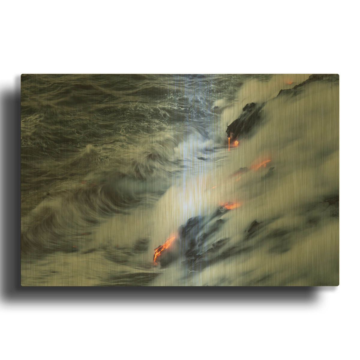 'In the Beginning' By Chris Moyer Gold Metal Wall Art