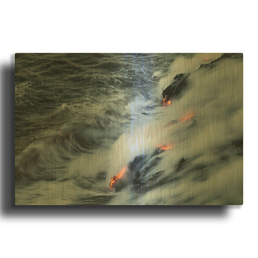 'In the Beginning' By Chris Moyer Gold Metal Wall Art