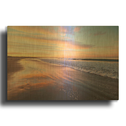 'When God Says Good Morning' By Chris Moyer Gold Metal Wall Art