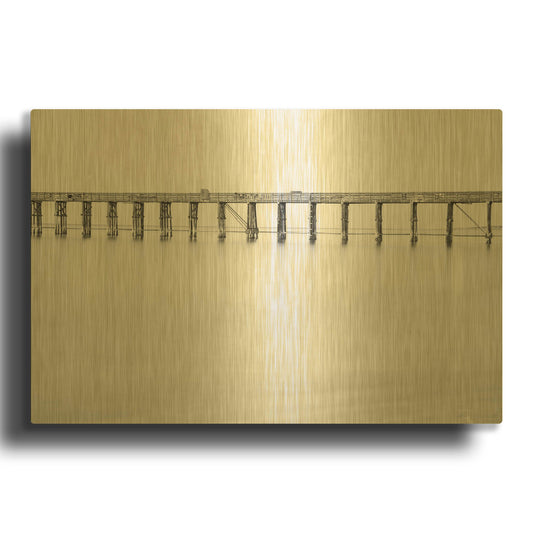 'Support' By Chris Moyer Gold Metal Wall Art