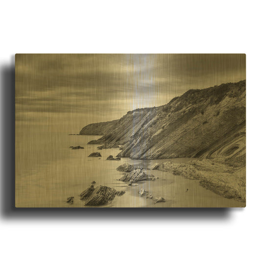 'Gavoita Storm' By Chris Moyer Gold Metal Wall Art