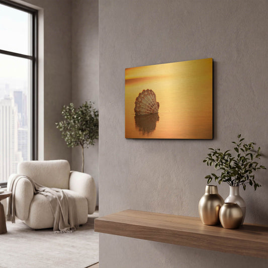 'Battered But Beautiful' By Chris Moyer Gold Metal Wall Art