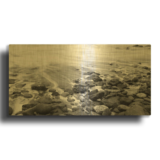 'Changing Tide' By Chris Moyer Gold Metal Wall Art