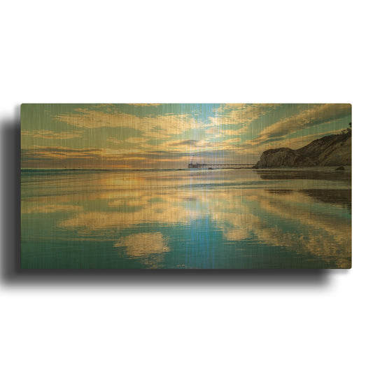 'Clouds In The Sand' By Chris Moyer Gold Metal Wall Art