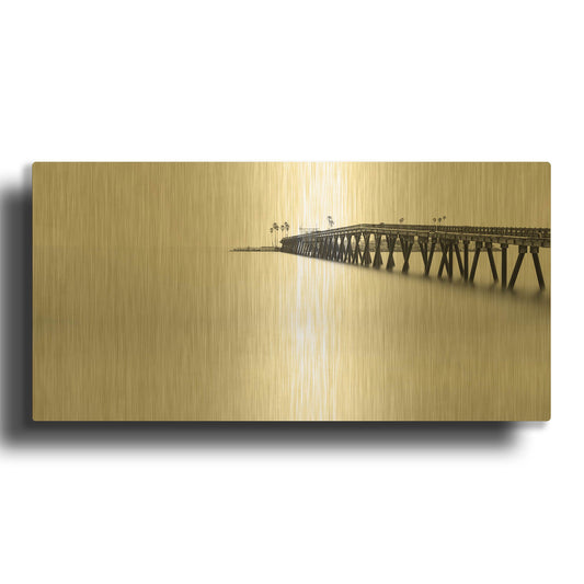 'Over The Void' By Chris Moyer Gold Metal Wall Art