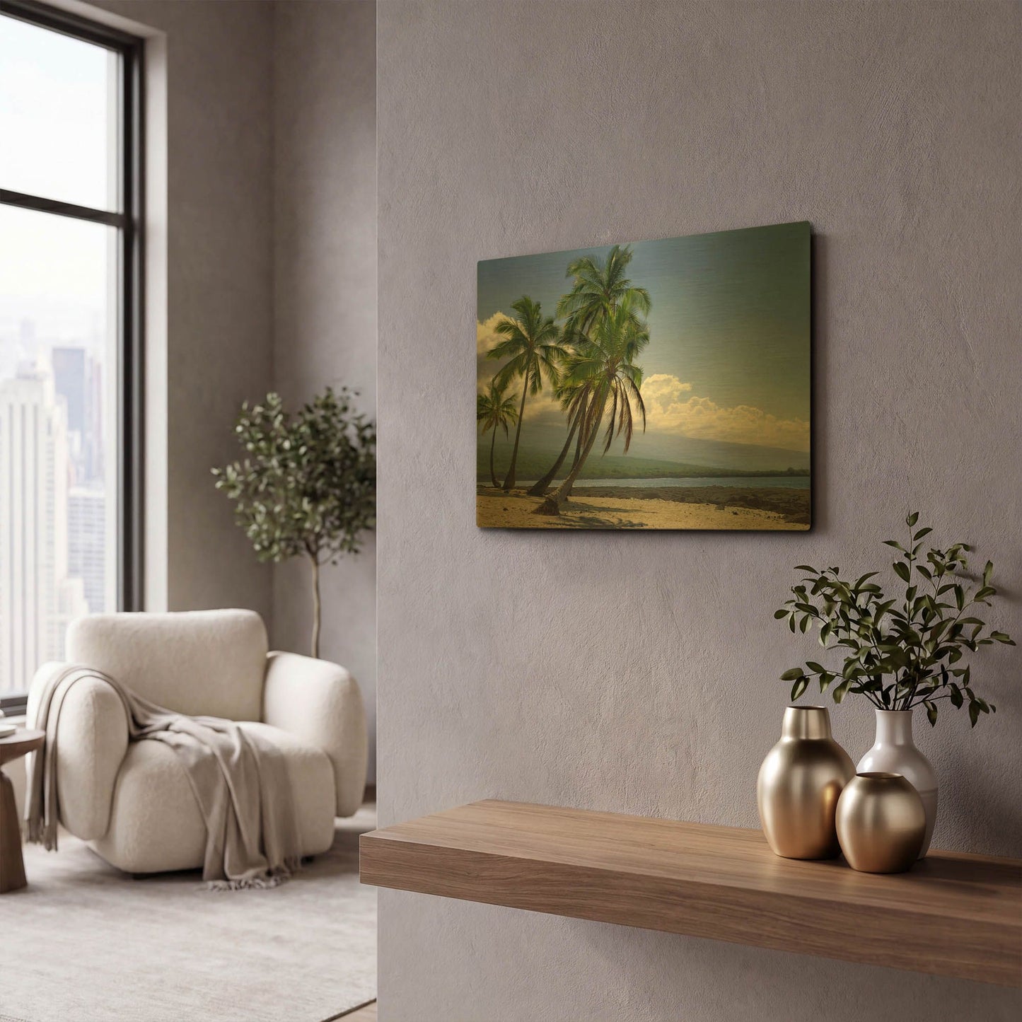 'City Of Refuge' By Mike Jones Gold Metal Wall Art