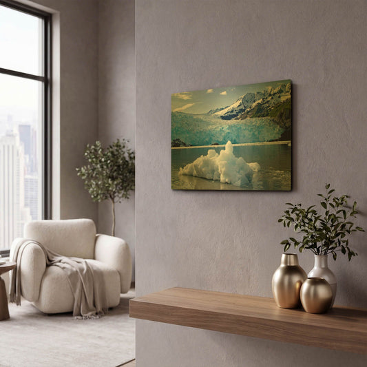 'Iceburg' By Mike Jones Gold Metal Wall Art