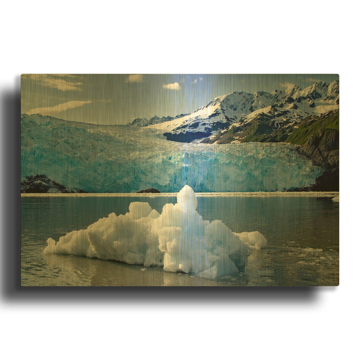 'Iceburg' By Mike Jones Gold Metal Wall Art