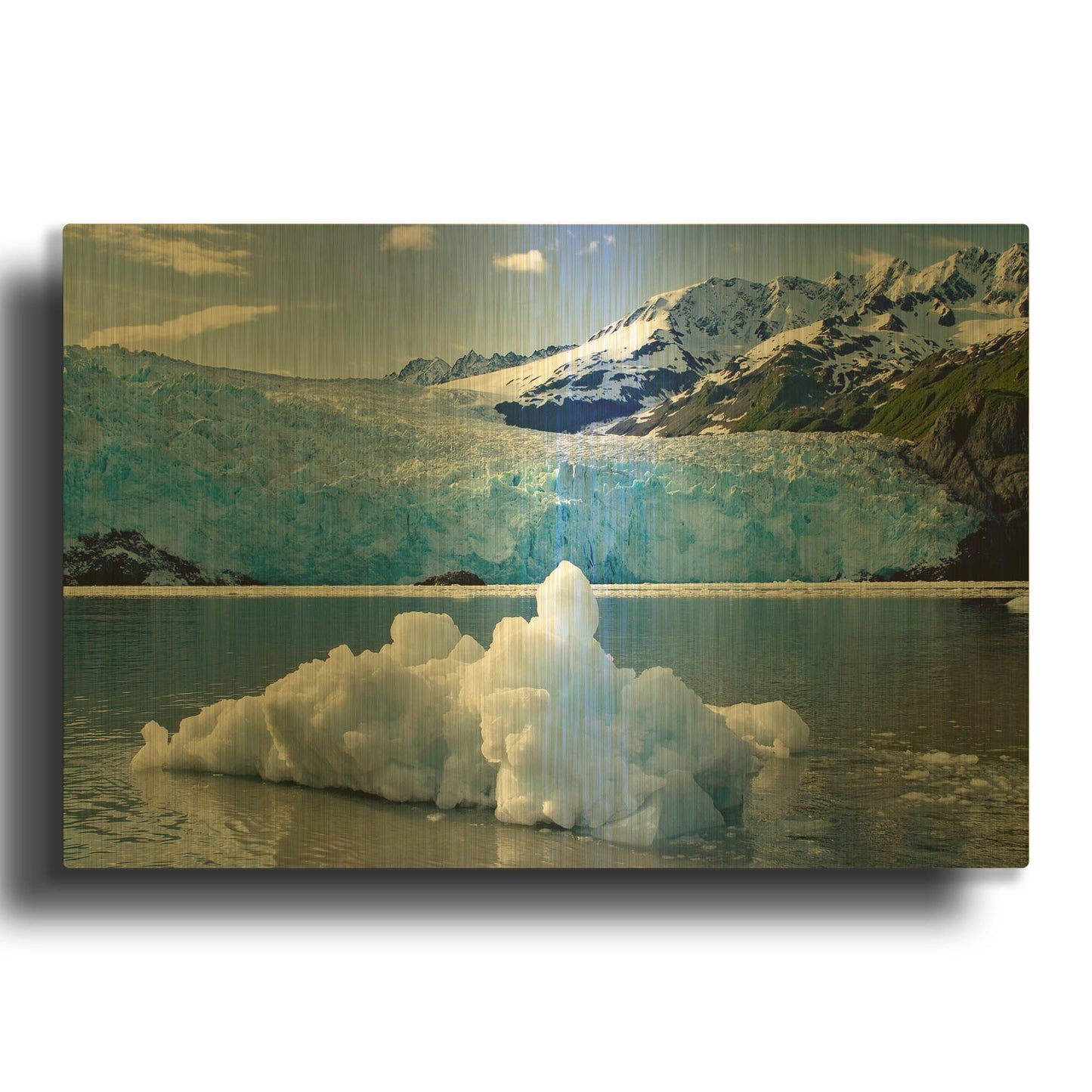 'Iceburg' By Mike Jones Gold Metal Wall Art