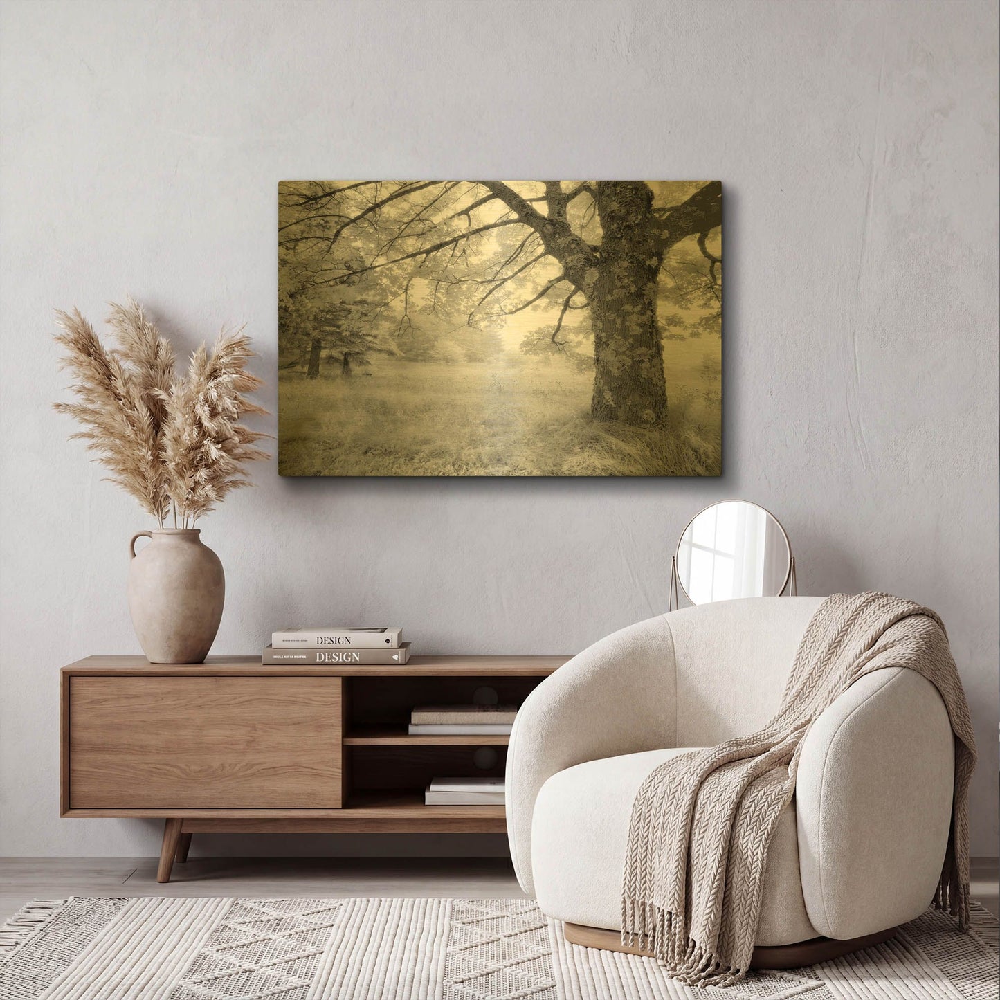 ''' By Mike Jones Gold Metal Wall Art
