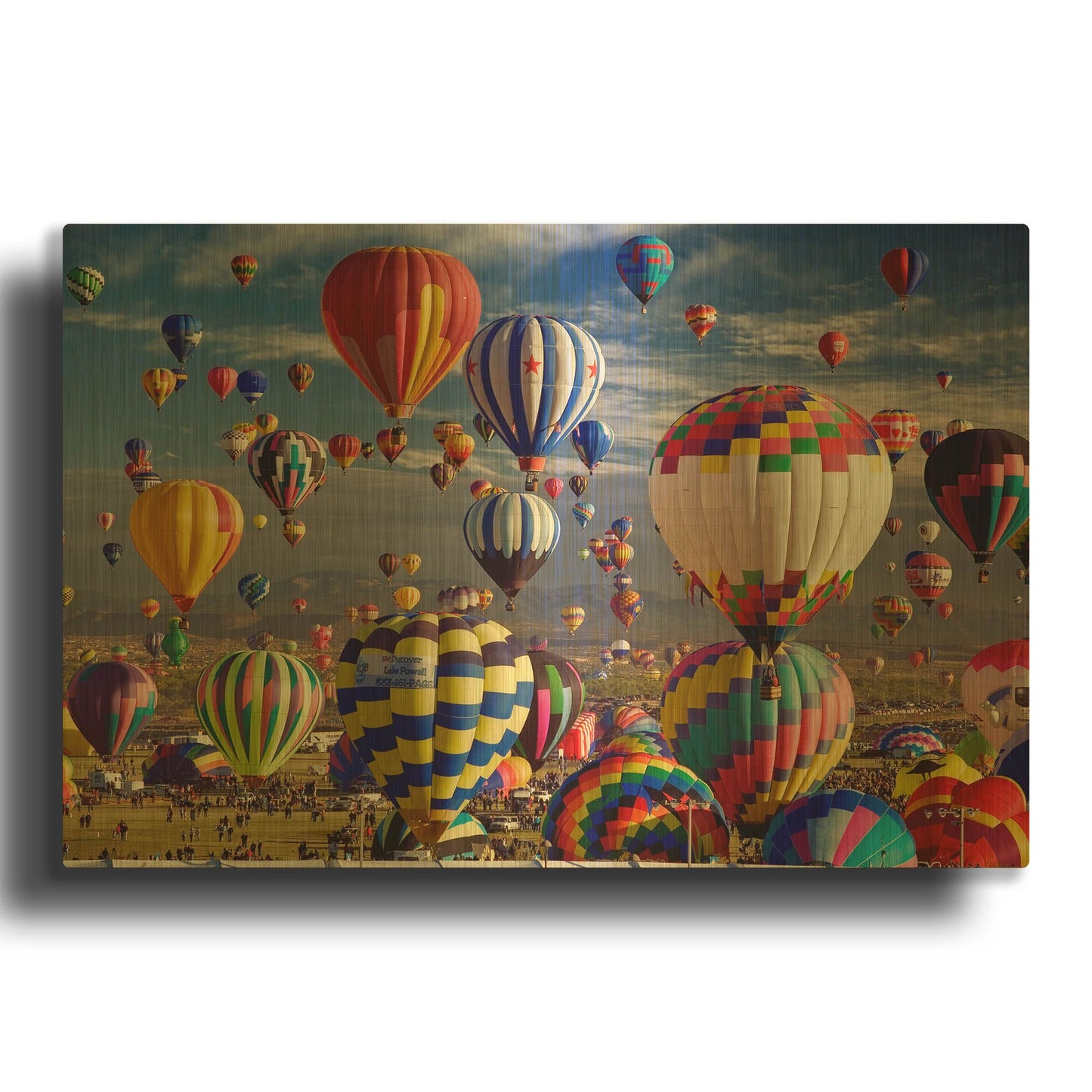 'Saturday Th' By Mike Jones Gold Metal Wall Art