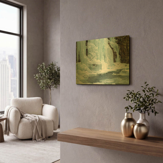 'Worlds End' By Mike Jones Gold Metal Wall Art