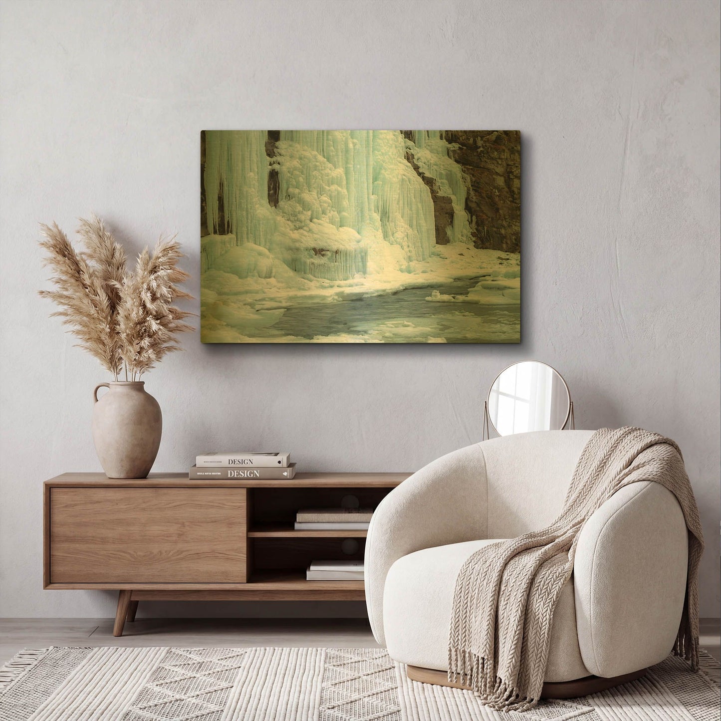 'Worlds End' By Mike Jones Gold Metal Wall Art