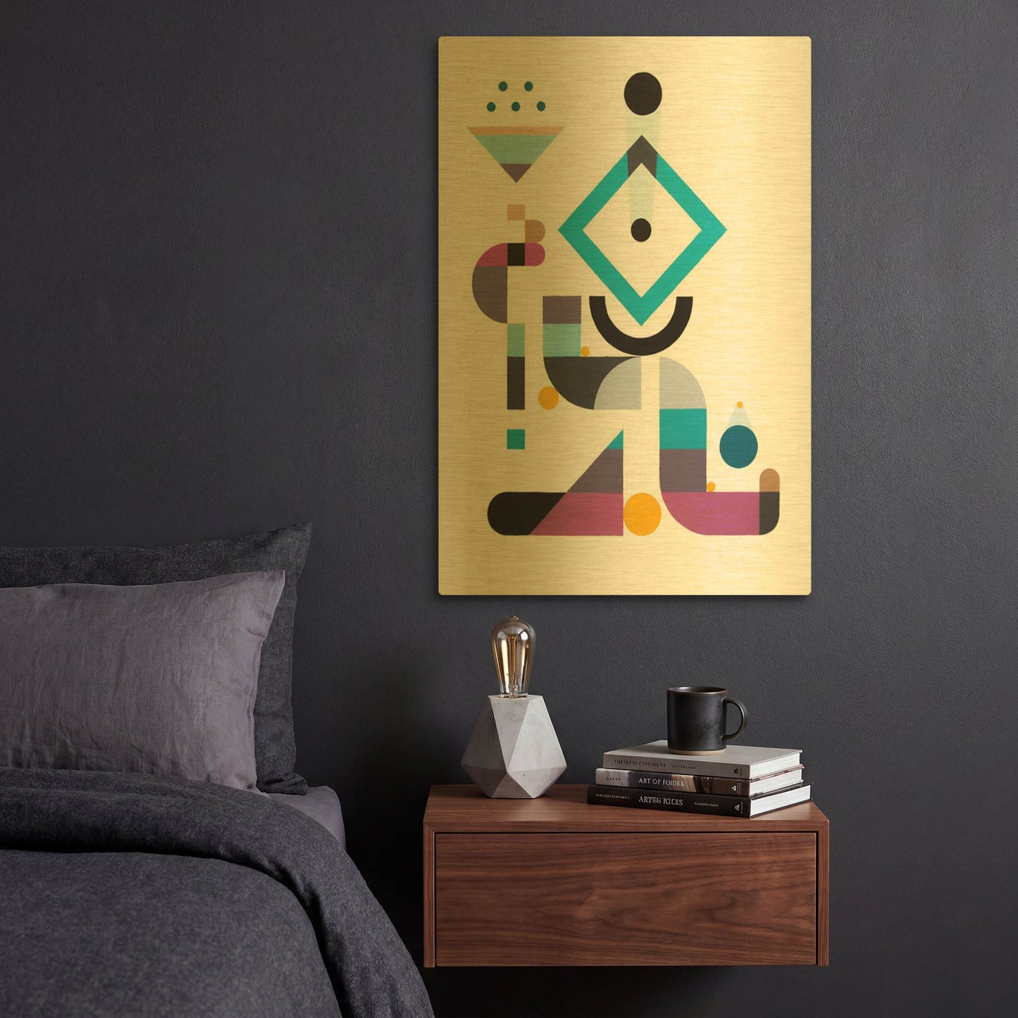 'Rainmaker' By Antony Squizzato Gold Metal Wall Art
