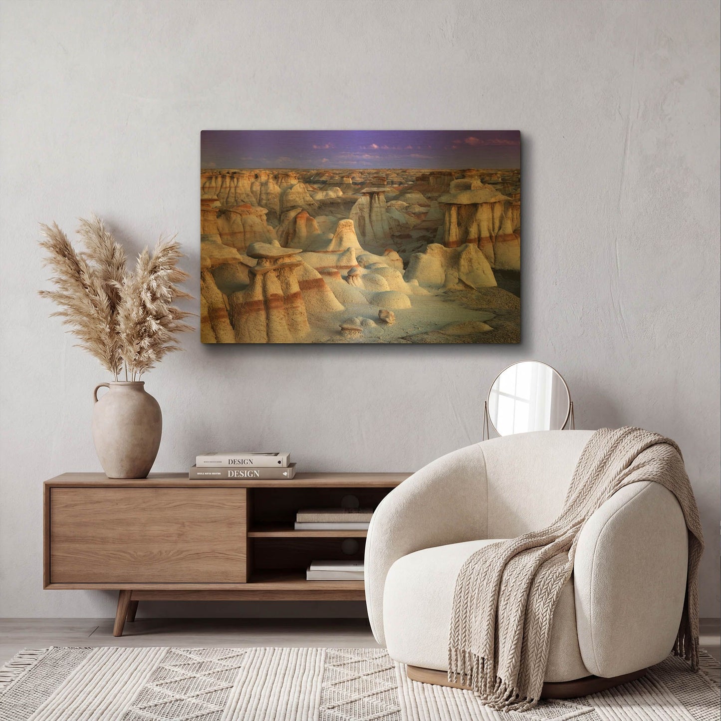 'Bisti Badlands' By Mike Jones Gold Metal Wall Art