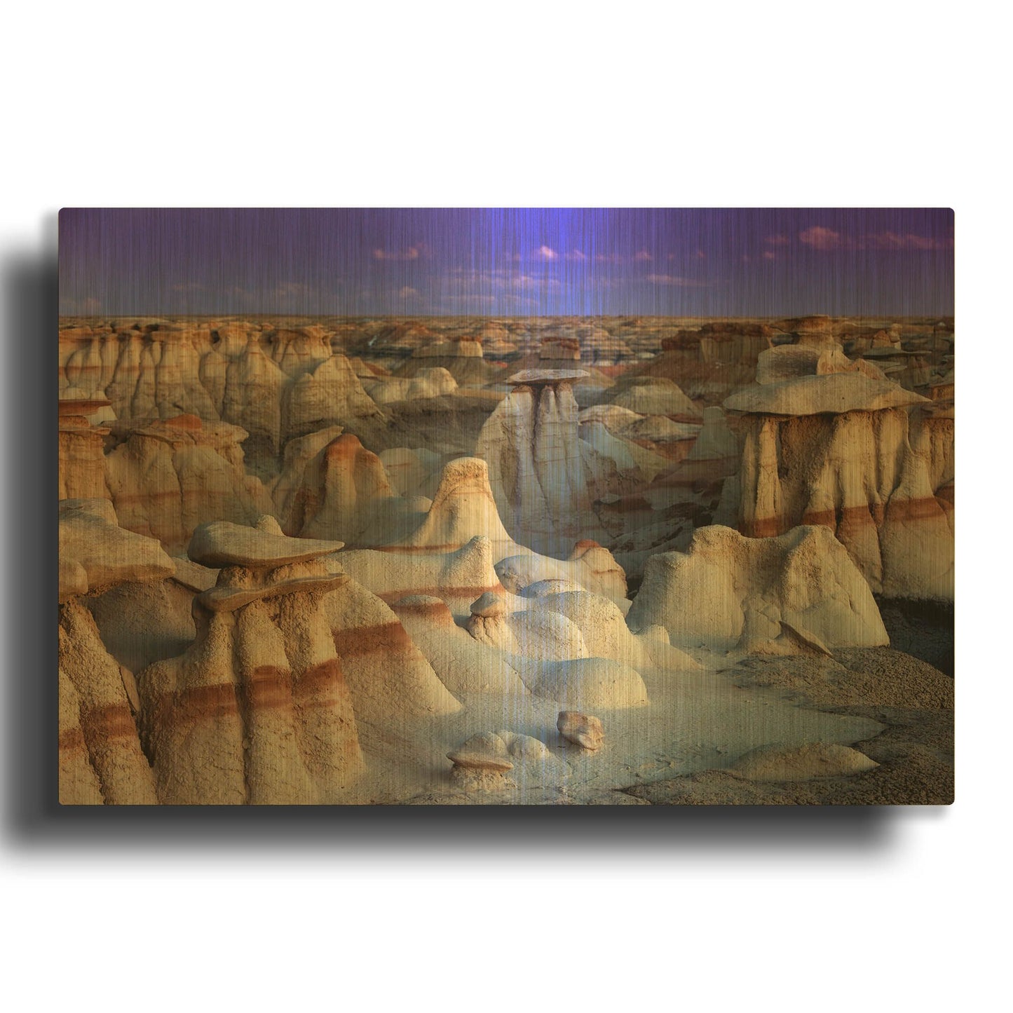'Bisti Badlands' By Mike Jones Gold Metal Wall Art