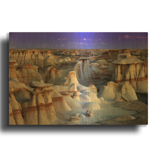 'Bisti Badlands' By Mike Jones Gold Metal Wall Art