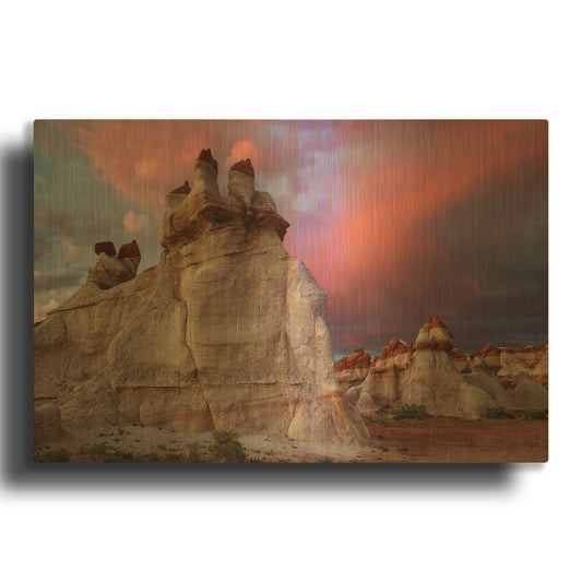 'Blue Canyon Dusk' By Mike Jones Gold Metal Wall Art
